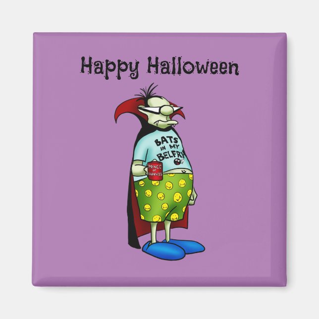 Funny Halloween Humour Refrigerator Magnet  (Front)