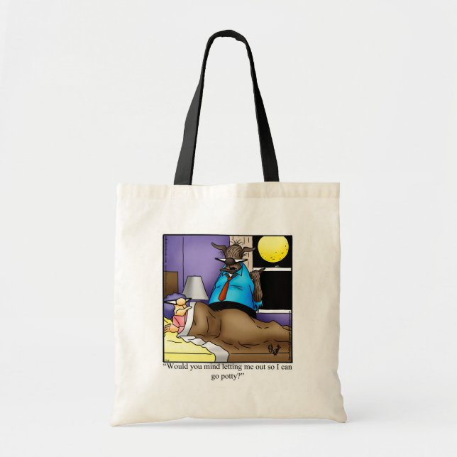 Funny Halloween Humour Tote Bag Gift (Front)