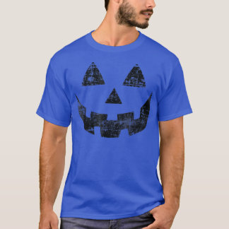 Funny Halloween JackOLantern Pumpkin eyelashes Fac T-Shirt