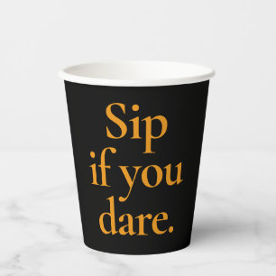  Funny Halloween joke Black and Orange  Paper Cups