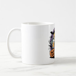 Funny Halloween Lizard Skeleton with Beer Coffee Mug