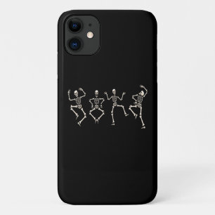 Funny Halloween Lover Dance with the Skeleton iPhone 11 Case