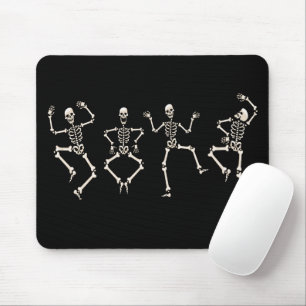 Funny Halloween Lover Dance with the Skeleton Mouse Pad