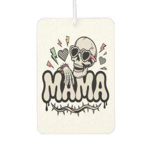 Funny Halloween Mama Cool Skull Air Freshener