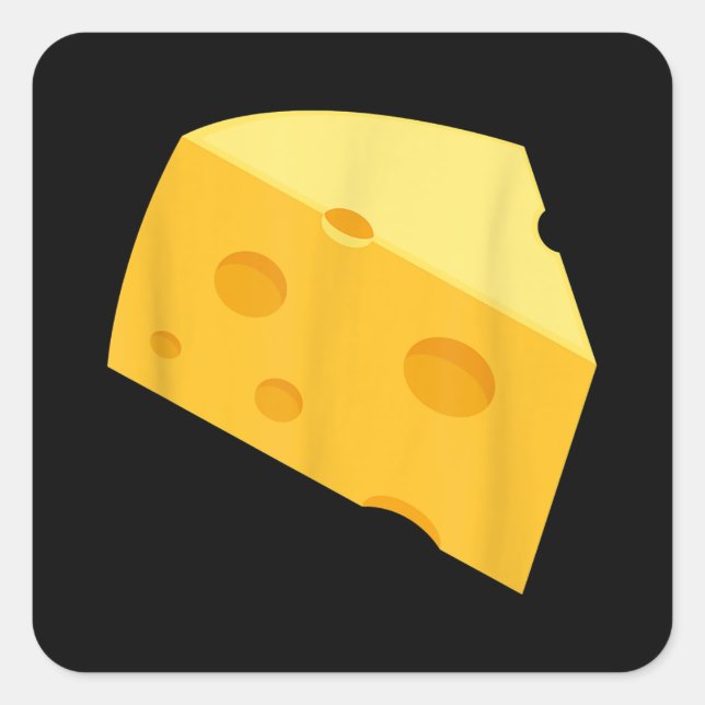 Funny Halloween  Matching Costume Cheese Square Sticker (Front)