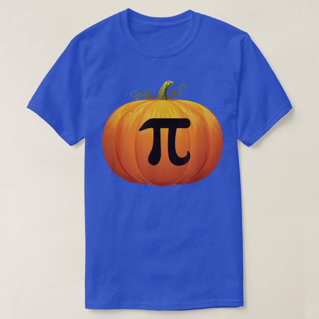 Funny Halloween Math Pun Pumpkin Pi  T-Shirt (Design Front)