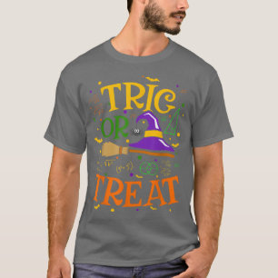 Funny Halloween Math Witch Teacher Trig Or Treat W T-Shirt