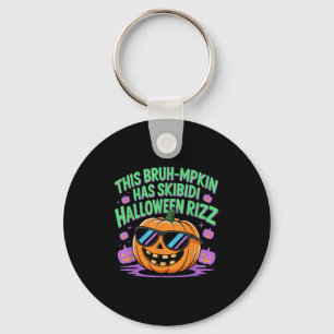 Funny Halloween Middle School Slang Halloween Rizz Keychain