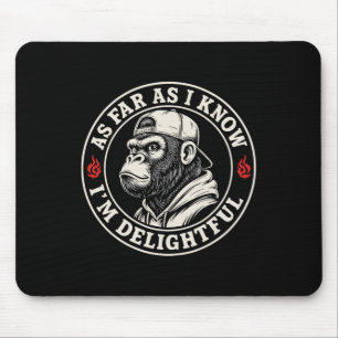 Funny Halloween Monkey Mouse Pad