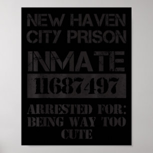 Funny Halloween New Haven City Prisoner Costume  Poster