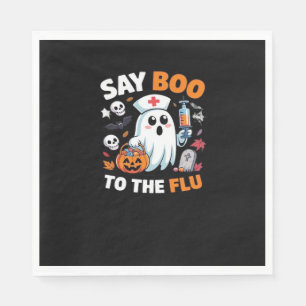 Funny Halloween Nurse Ghost T-Shirt – “Say Boo to Napkin