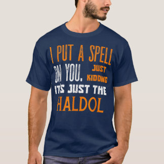 Funny Halloween Nurse Rn Medical Haldol Spell Medi T-Shirt