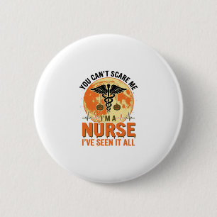 Funny Halloween Nurse Vintage Medical Design_1 2 Inch Round Button