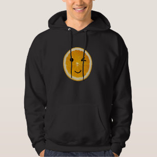 Funny Halloween Orange Slice Fruit Easy Lazy Costu Hoodie