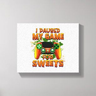 Funny Halloween Outfit for Gamer - Cool Halloween Canvas Print