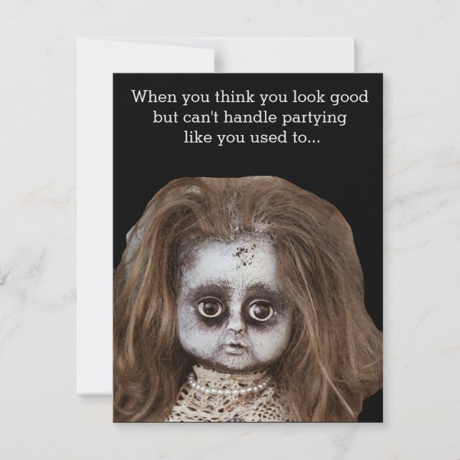 Funny Halloween Party Invitations (Front)