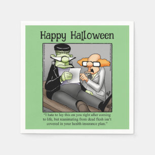 Funny Halloween Party Napkins