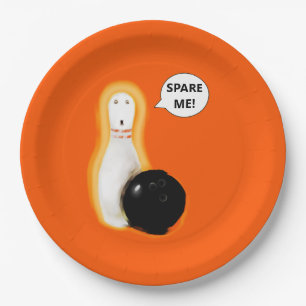 Funny Halloween Party Paper Plate