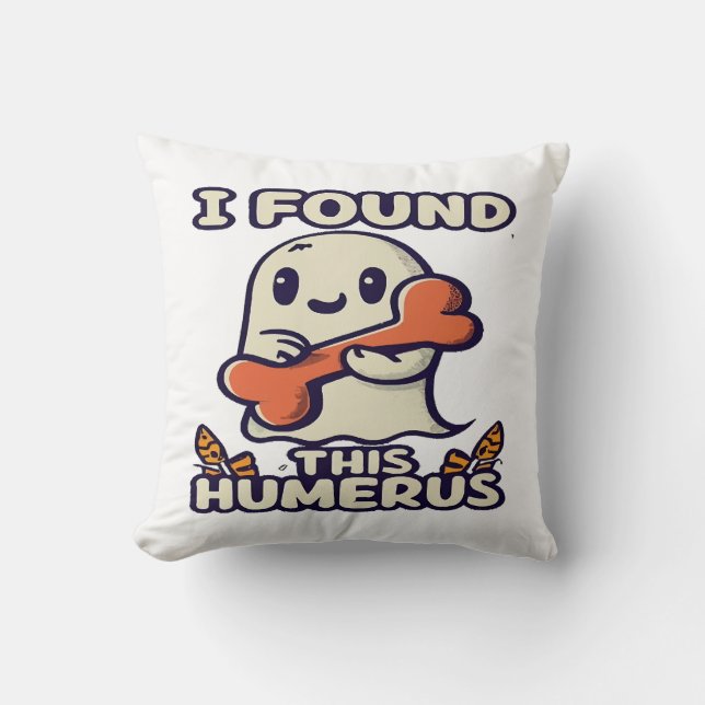  Funny Halloween Party Throw Pillow (Front)