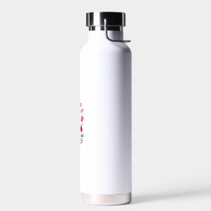 Funny Halloween Pink Cat Ghost Juggling Octopus Fa Water Bottle