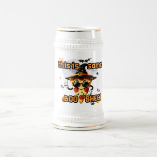 Funny Halloween Pizza Mug with a Playful Phrase