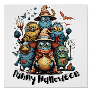 funny halloween poster