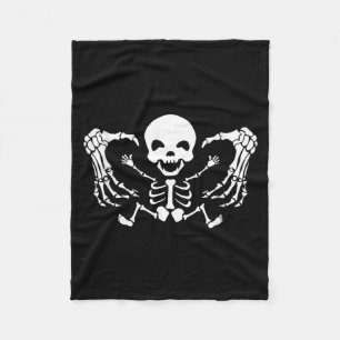 Funny Halloween Pregnancy Announcement Baby Fleece Blanket