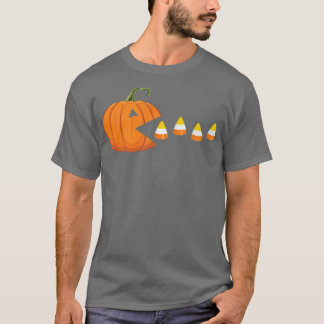 Funny Halloween Pumpkin Eating Candy Corn701 T-Shirt