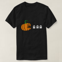 Funny Halloween Pumpkin Eating Ghost, gamer Gifts