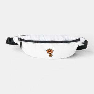Funny Halloween Pumpkin Giraffe Autumn Helmet Hat Fanny Pack