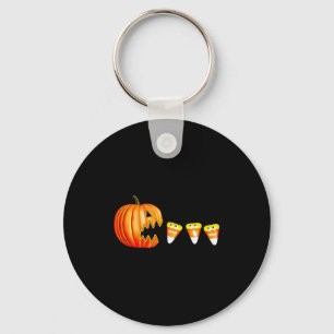 Funny Halloween Pumpkin Jack O Lantern Eating Cand Keychain