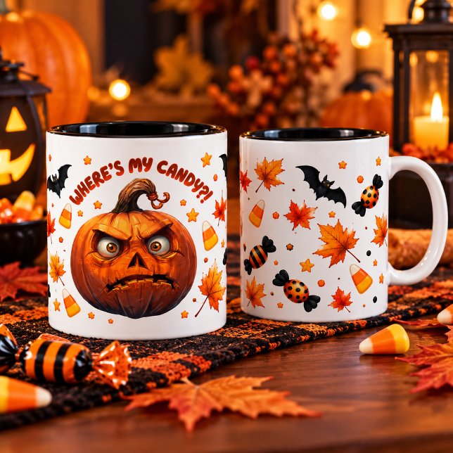 Funny Halloween Pumpkin Mug (Creator Uploaded)