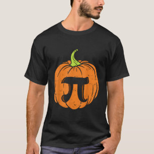 Funny Halloween Pumpkin Pie Happy Thanksgiving Pi T-Shirt