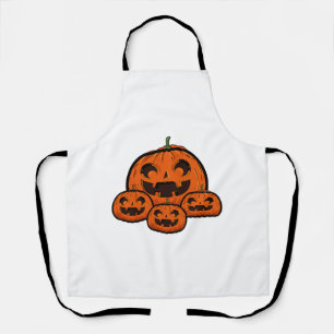 Funny Halloween Pumpkin, Spooky Halloween Apron