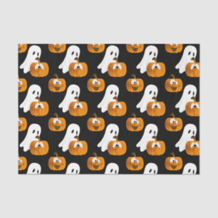 Funny Halloween Pumpkins and Ghost Tissue Paper