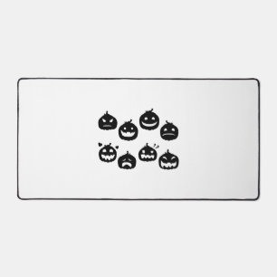 Funny Halloween Pumpkins Halloween Party Halloween Desk Mat