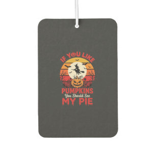 Funny Halloween Pumpkins Pie Design_1 Air Freshener