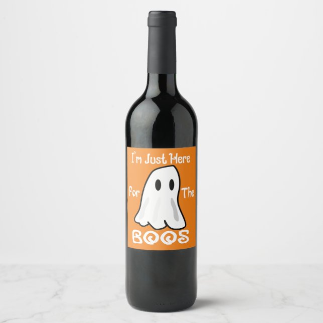 Funny Halloween Pun Wine Labels (Front)