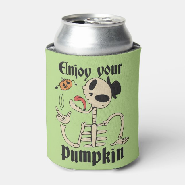 Funny Halloween Quote Can Cooler (Can Front)