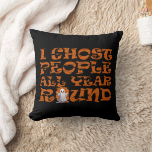 Funny Halloween quote Throw Pillow