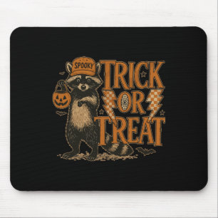 Funny Halloween Raccoon Costume Meme Trick Or Fera Mouse Pad