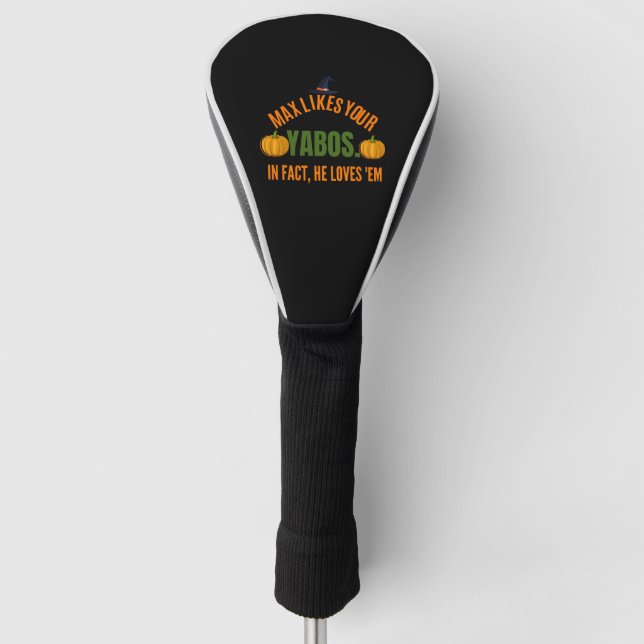 Funny halloween saying golf head cover (Front)