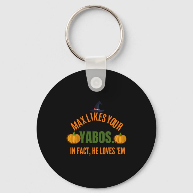 Funny halloween saying keychain (Front)
