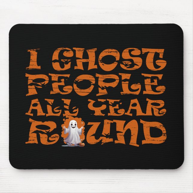 funny halloween saying mouse pad (Front)