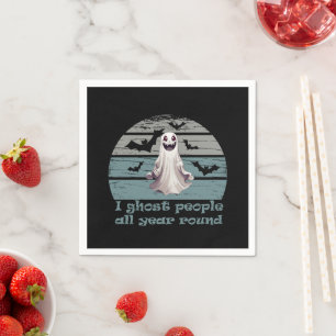 funny halloween saying napkin