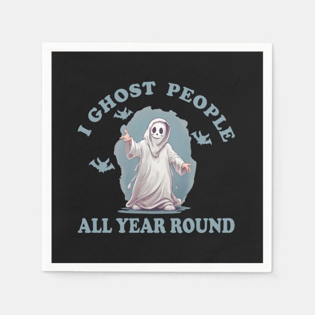 funny halloween saying napkin (Front)