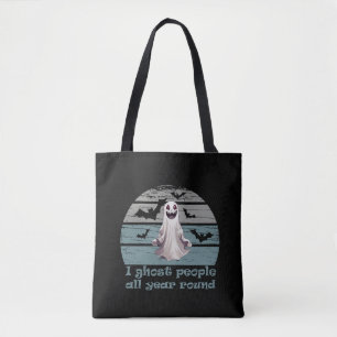 funny halloween saying tote bag