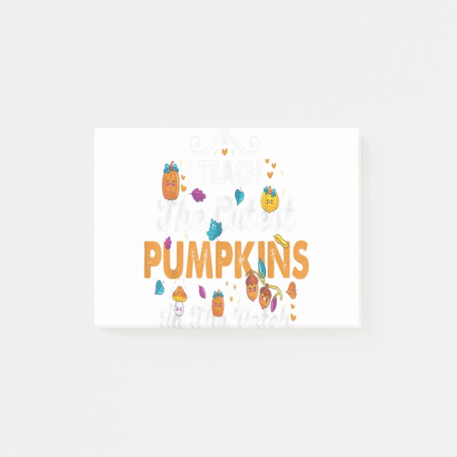 Funny Halloween Science Teacher Zombie Who Loves B Post-it Notes (Front)