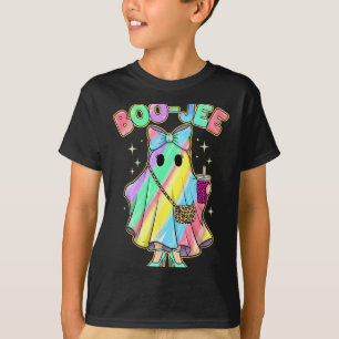 Funny Halloween Shirt Cute Boo-JEE Rainbow Ghost
