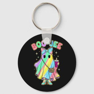 Funny Halloween Shirt Cute Boo-JEE Rainbow Ghost Keychain